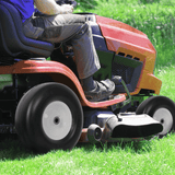 2PCS 13x5.00 - 6" Flat Free Lawn Mower Tires Smooth Tread 3/4" Bearing 3" Central Hub 500 LB Capacity per pc. - Fab Heavy Parts