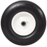 2PCS 13x5.00 - 6" Flat Free Lawn Mower Tires Smooth Tread 3/4" Bearing 3" Central Hub 500 LB Capacity per pc. - Fab Heavy Parts