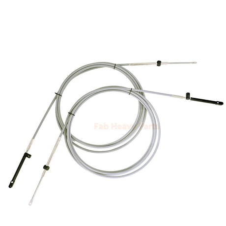 2PCS 15FT Shift Cable Throttle Cable 881170AXX Fits for Mercury Outboard Control box GEN I - Fab Heavy Parts