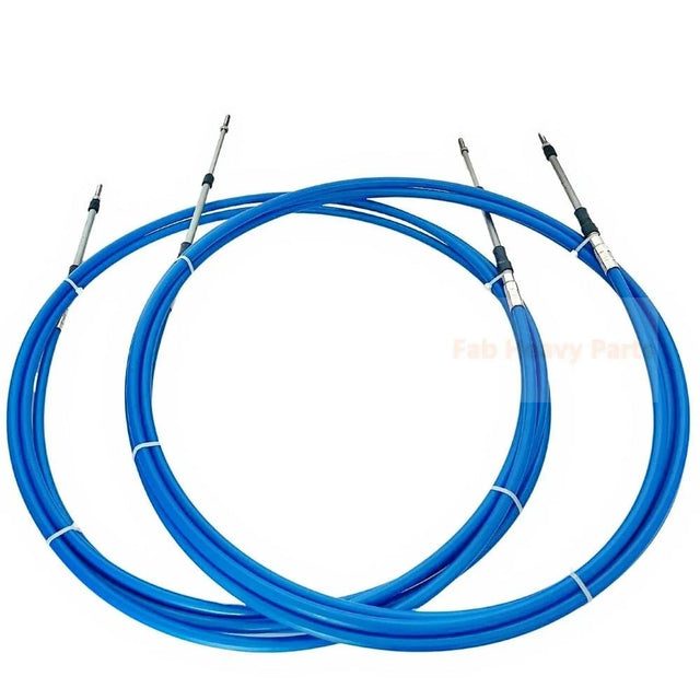 2PCS 21FT 3300/33C Universal Throttle Cable Fits for Yamaha Marine Boat Control - Fab Heavy Parts