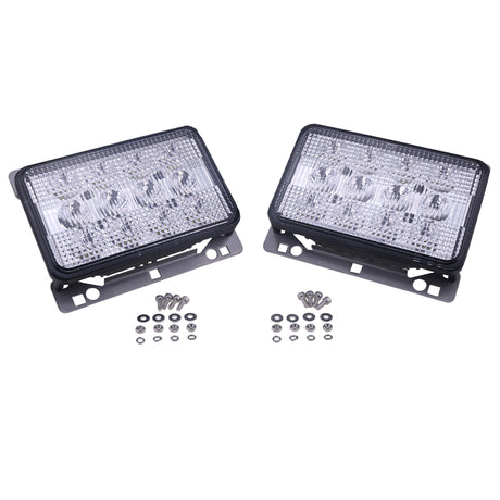2 PCS 6"x4" LED Headlights Front Hood Light AL152328 Fits for John Deere 5225 5325 5425 5525 5625