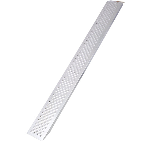 2PCS Aluminum Ramps 78"L x 8.5"W Lightweight Loading 880lbs/PR Capacity - Silver - Fab Heavy Parts
