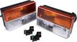 2PCS Front Side Light Lamp 700/30800 70030800 Fits for JCB Backhoe Loader 2CX 3C 3CX 3D 4C 4 4CX 1400B - 2 1550B - 2 1600B - 2 1700B - 2 3D - 4 3DS - 4 - Fab Heavy Parts