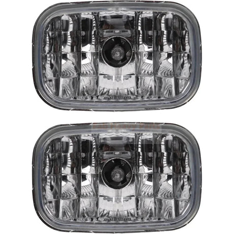 2PCS LED Head Light 84306271 84306268 Fits for Case IH SV185 SV300 SV340 TR270 TR320 TV380 for Ford New Holland C227 C238 C327 C332 L215 L218 L220 L221 L228 L316B L318 L321 L325 L328 - Fab Heavy Parts