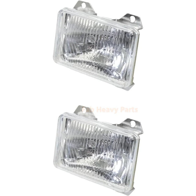 2Pcs LH Headlight AL152330 Fits for John Deere 4045 6068 Engine 1654 2054 5620 6330 6430 6515 6630 6830 - Fab Heavy Parts