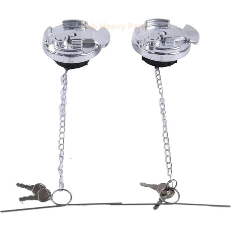 2PCS Locking Lever Fuel Cap 11-04859-100 11-04859-200 1104859100 1104859200 Fits for Peterbilt Truck 330 335 348 377 587 567 Replacement