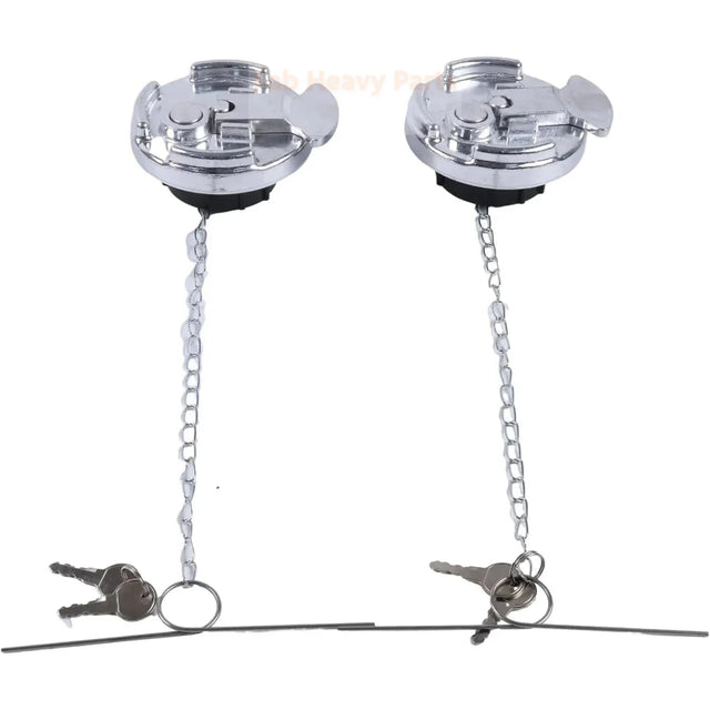 2PCS Locking Lever Fuel Cap 11-04859-100 11-04859-200 1104859100 1104859200 Fits for Peterbilt Truck 330 335 348 377 587 567 Replacement
