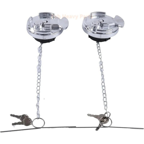 2PCS Locking Lever Fuel Cap 11 - 04859 - 100 11 - 04859 - 200 1104859100 1104859200 Fits for Peterbilt Truck 330 335 348 377 587 567 Replacement - Fab Heavy Parts