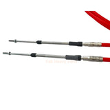 2PCS 20FT 3300/33C Throttle Cable Boat Control Cable Fits for Yamaha for Suzuki for Honda-- Red