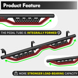2PCS Running Boards For 2005 - 2023 Toyota Tacoma 4 Doors Double Cab Side Steps Bars - Fab Heavy Parts