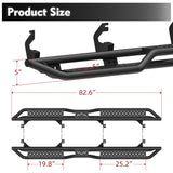 2PCS Running Boards Nerf Bars For 2019 - 2025 Chevy Silverado GMC Sierra 1500 Crew Cab - Fab Heavy Parts