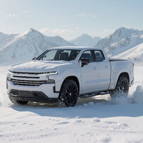 2PCS Running Boards Nerf Bars For 2019 - 2025 Chevy Silverado GMC Sierra 1500 Crew Cab - Fab Heavy Parts