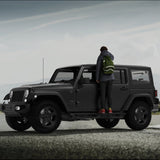 2PCS Running Boards Nerf Bars Side Steps For 07 - 18 Jeep Wrangler JK Unlimited 4 Door - Fab Heavy Parts