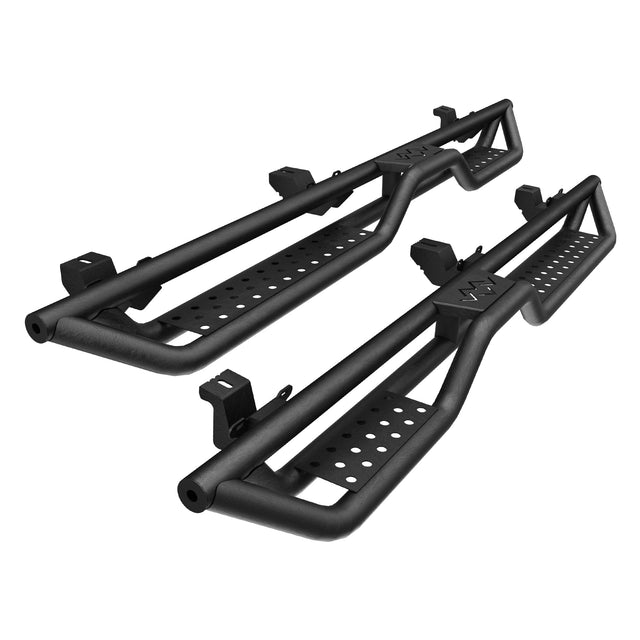 2PCS Running Boards Nerf Bars Side Steps For 07 - 18 Jeep Wrangler JK Unlimited 4 Door - Fab Heavy Parts