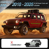 2PCS Running Boards Nerf Bars Side Steps For 2018 - 2025 Jeep Wrangler JL 4 Door - Fab Heavy Parts