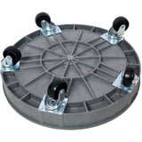 2Pcs Set 30 Gallon and 55 Gallon Heavy Duty Plastic Drum Dolly Durable 900 lb. Capacity Barrel with 5 Swivel Casters Wheel - Fab Heavy Parts