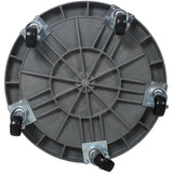 2Pcs Set 30 Gallon and 55 Gallon Heavy Duty Plastic Drum Dolly Durable 900 lb. Capacity Barrel with 5 Swivel Casters Wheel - Fab Heavy Parts