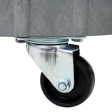 2Pcs Set 30 Gallon and 55 Gallon Heavy Duty Plastic Drum Dolly Durable 900 lb. Capacity Barrel with 5 Swivel Casters Wheel - Fab Heavy Parts