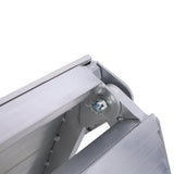 2PCS Truck Ramps 80"x12" Portable Loading Ramp 1500 LBS Capacity Aluminum Folding with Handle & Buckle - Silver - Fab Heavy Parts