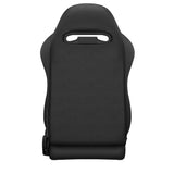 2PCS Universal Bucket Racing Seats Stitch Red PVC Leather Reclinable Carbon Look Leather Back With Adjustor Slider(Not Including Seat Bracket) - Fab Heavy Parts