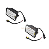 2X LED Headlight KV26918 AT345169 Fits For John Deere 250 270 317 320 328 260 280 313 - Fab Heavy Parts