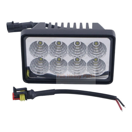 2X LED Headlight KV26918 AT345169 Fits For John Deere 250 270 317 320 328 260 280 313 - Fab Heavy Parts