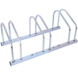 3 Bikes Floor Bike Stand Parking Rack 22 - 28" Wheel Max Tire Width 2.15" Galvanization - Fab Heavy Parts