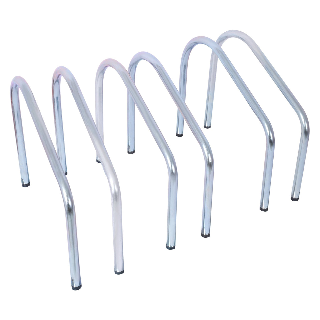 3 Bikes Floor Bike Stand Parking Rack 22 - 28" Wheel Max Tire Width 2.15" Galvanization - Fab Heavy Parts