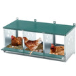 3 Compartment Metal Chicken Nesting Box Galvanized Steel - Fab Heavy Parts
