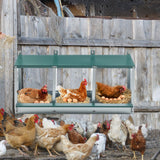 3 Compartment Metal Chicken Nesting Box Galvanized Steel - Fab Heavy Parts