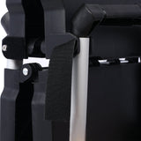 3 Layers Folding Collapsible Service Cart Pack - N - Roll Black 50 Lb. Load Capacity Per Shelf - Fab Heavy Parts