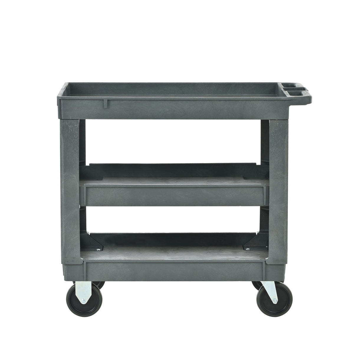 3 Layers Rolling Utility Cart with Wheels 600 LBS Heavy - Duty Capacity - Fab Heavy Parts