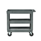 3 Layers Rolling Utility Cart with Wheels 600 LBS Heavy - Duty Capacity - Fab Heavy Parts