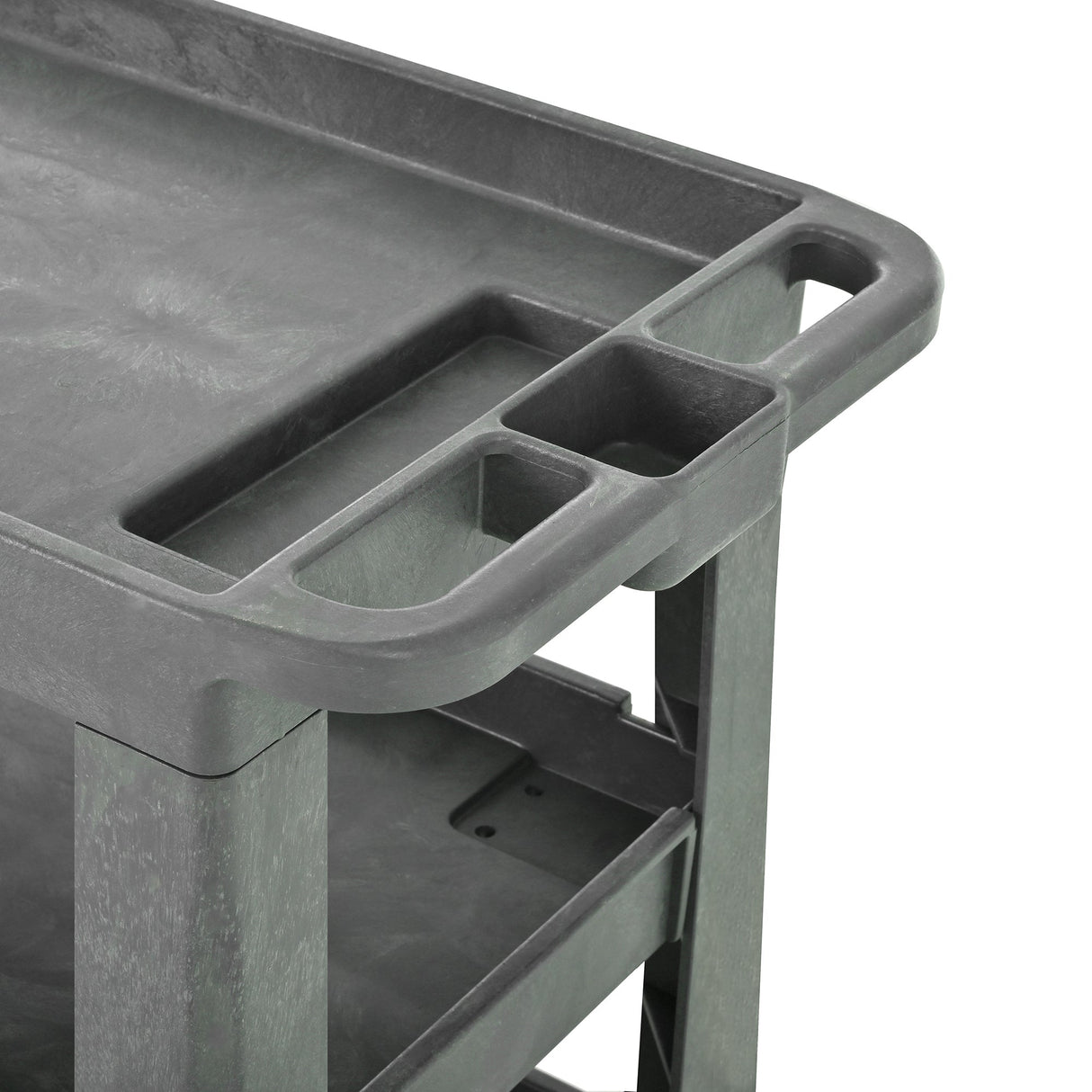 3 Layers Rolling Utility Cart with Wheels 600 LBS Heavy - Duty Capacity - Fab Heavy Parts