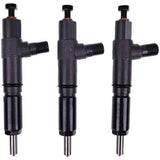 3 Piece Fuel Injector 1G173 - 53001 1G173 - 53003 Fits for Kubota Engine D1503 - Fab Heavy Parts