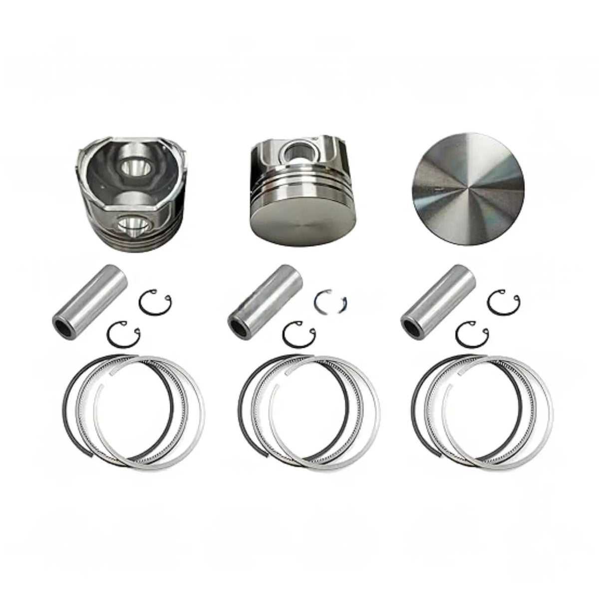 3 Pieces Piston Kit 15841-21110 for Kubota Engine D600 Tractor G3200 G5200H G-5500S Zero-Turn Mower Z400 - Fab Heavy Parts