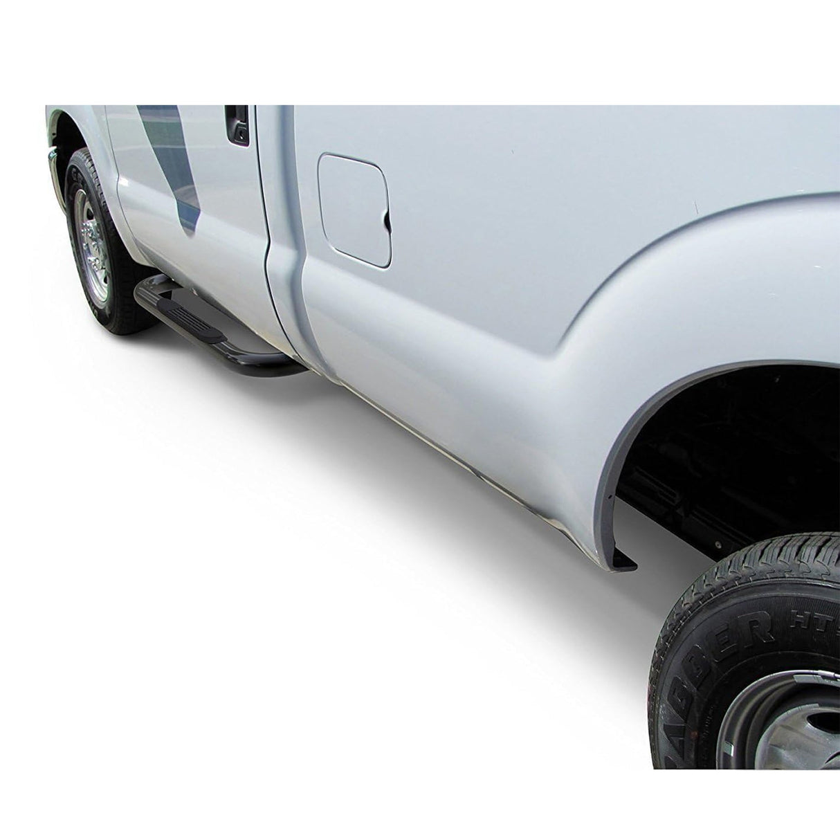 3" Running Boards Compatible with 1999 - 2018 Chevy Silverado GMC Sierra 1500 2500HD 3500HD Regular Cab 2 Doors - Fab Heavy Parts