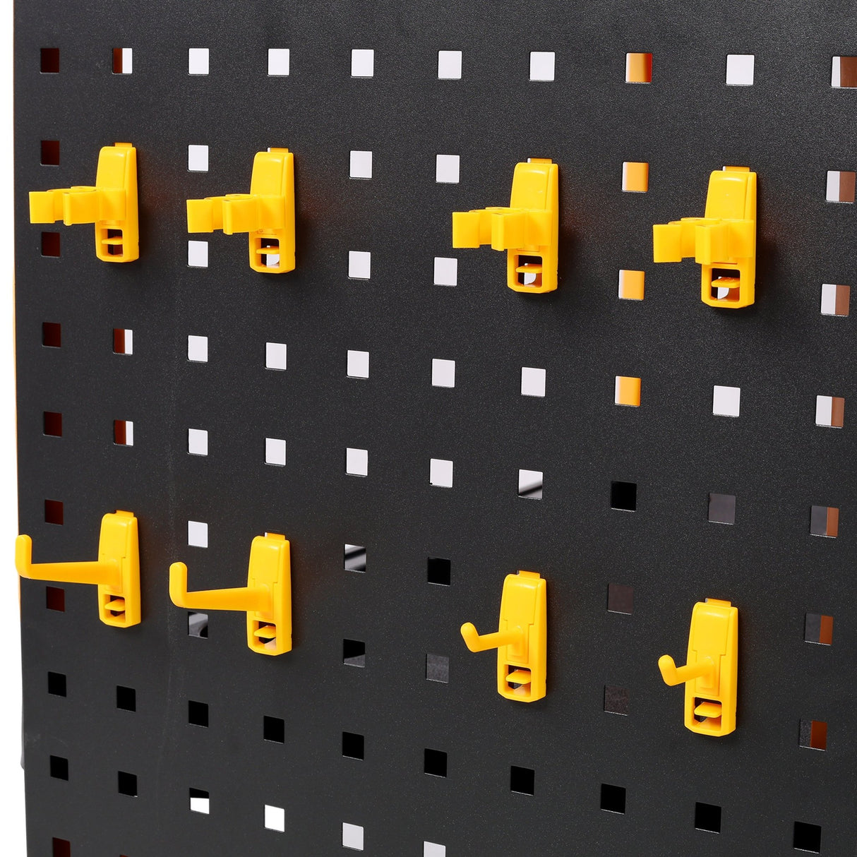 3 Tier Rolling Auto Detail Cart with Wheels & Panel & Hook - Yellow&Black - Fab Heavy Parts