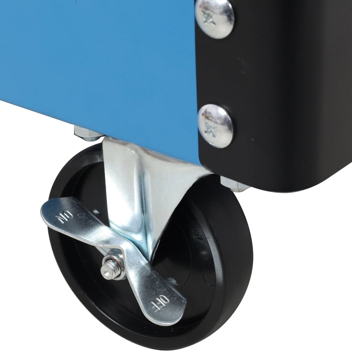 3 Tier Rolling Tool Cart on Wheels with Pegboard Heavy Duty Utility - Blue - Fab Heavy Parts