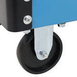 3 Tier Rolling Tool Cart on Wheels with Pegboard Heavy Duty Utility - Blue - Fab Heavy Parts