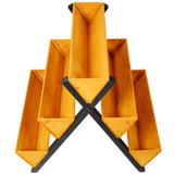 3 Tiers Wooden Vertical Raised Garden Bed with Legs Brown Planter Raised Beds Kit for Flowers Herbs Vegetables - Fab Heavy Parts