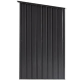 3 x 3 FT Outdoor Storage Shed with Single Lockable Door Metal Steel - Dark Gray - Fab Heavy Parts
