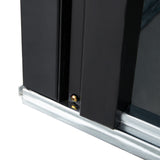 3 x 3 FT Outdoor Storage Shed with Single Lockable Door Metal Steel - Dark Gray - Fab Heavy Parts