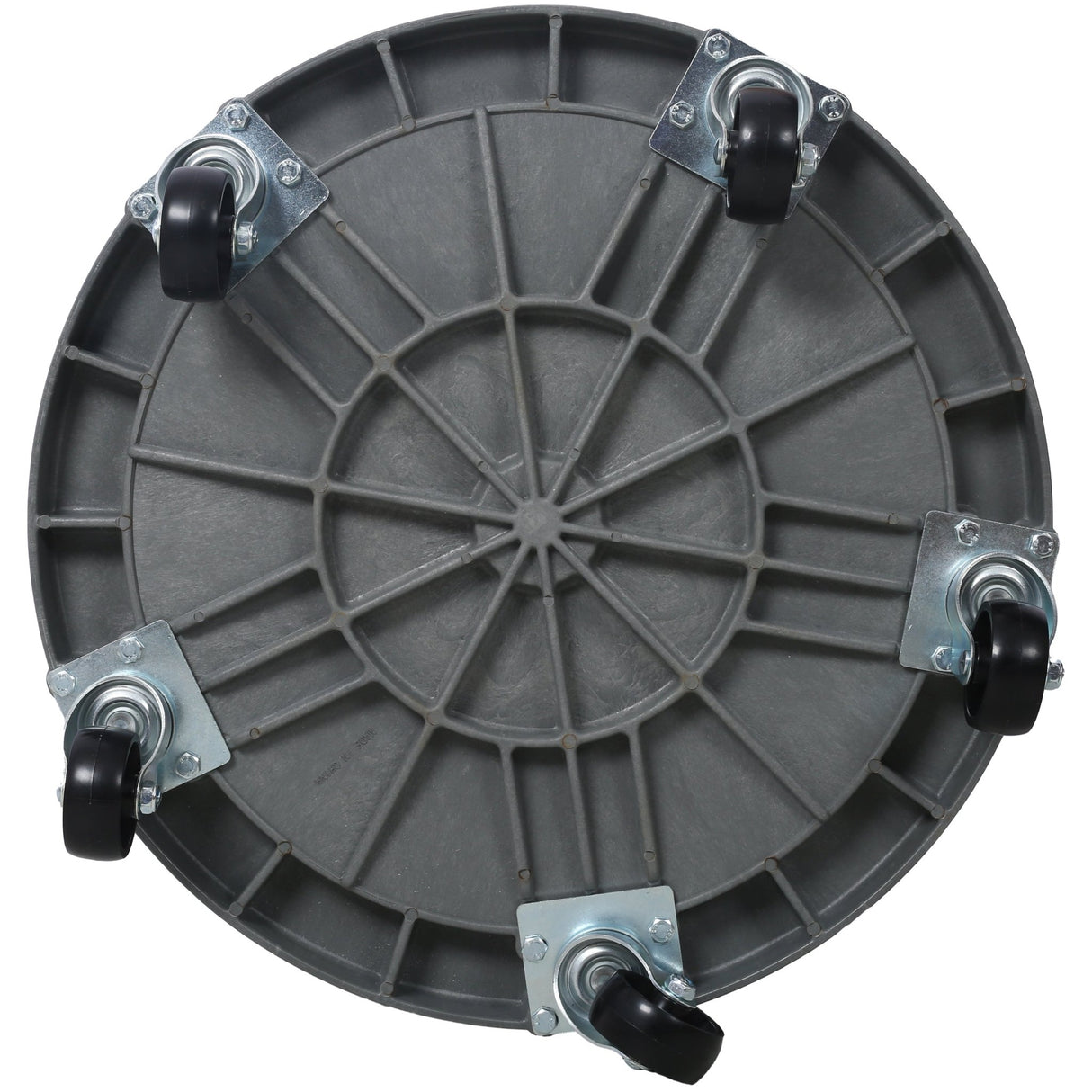 30 Gallon and 55 Gallon Heavy Duty Plastic Drum Dolly Durable 900 lb. Capacity Barrel with 5 Swivel Casters Wheel - Fab Heavy Parts