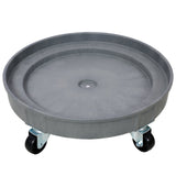 30 Gallon and 55 Gallon Heavy Duty Plastic Drum Dolly Durable 900 lb. Capacity Barrel with 5 Swivel Casters Wheel - Fab Heavy Parts