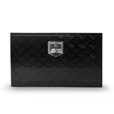 30 inch Truck Tool Box 30"×17"×18" Aluminum Stripes Plated Tool Box with Lock and Keys Black - Fab Heavy Parts