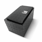 30 inch Truck Tool Box 30"×17"×18" Aluminum Stripes Plated Tool Box with Lock and Keys Black - Fab Heavy Parts