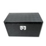 30 inch Truck Tool Box 30"×17"×18" Aluminum Stripes Plated Tool Box with Lock and Keys Black - Fab Heavy Parts