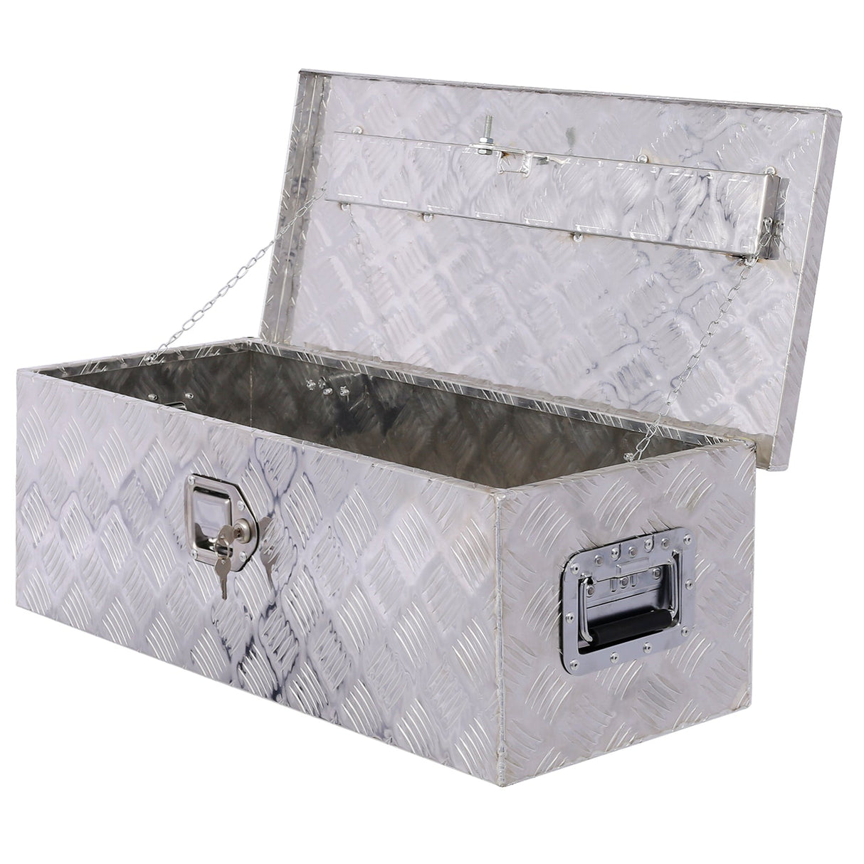 30 inch Truck Tool Box Aluminum Tool Box Heavy Duty w/Lock Keys - Silver - Fab Heavy Parts