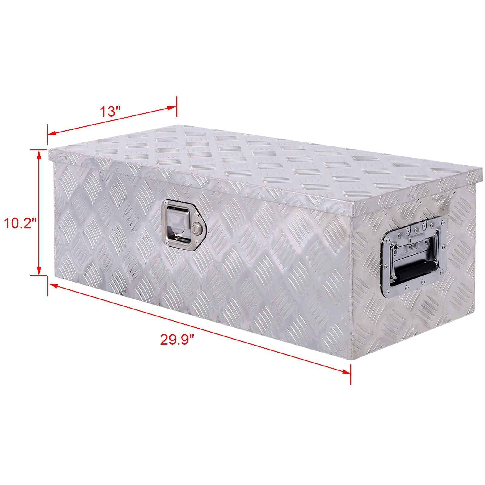 30 inch Truck Tool Box Aluminum Tool Box Heavy Duty w/Lock Keys - Silver - Fab Heavy Parts